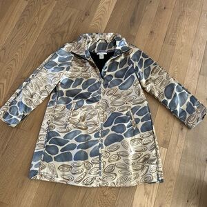 Vtg MARYLOU OZBOLT STORER size P fits XS Coated Silk Fiber Art Jacket Seattle